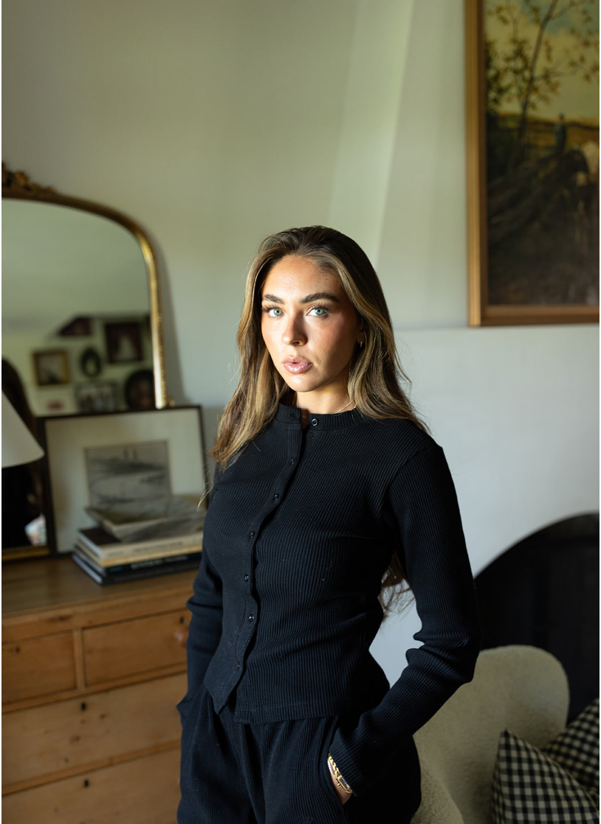 Noir Signature Cardigan